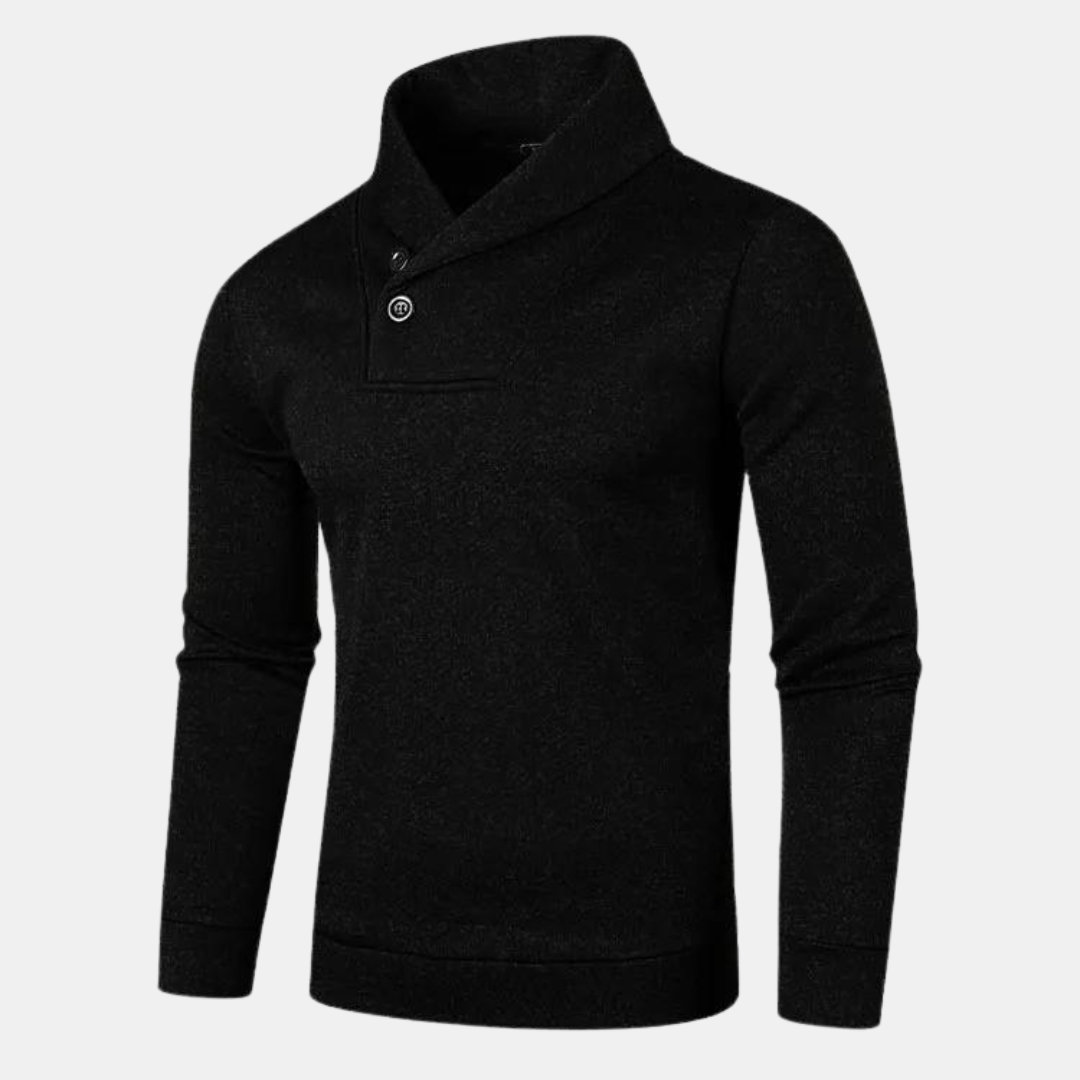 MORVIK™ | WARME CASUAL TRUI MET HALVE COL HEREN