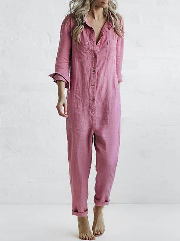 BRITT™ | JUMPSUITE MET KNOPEN DAMES