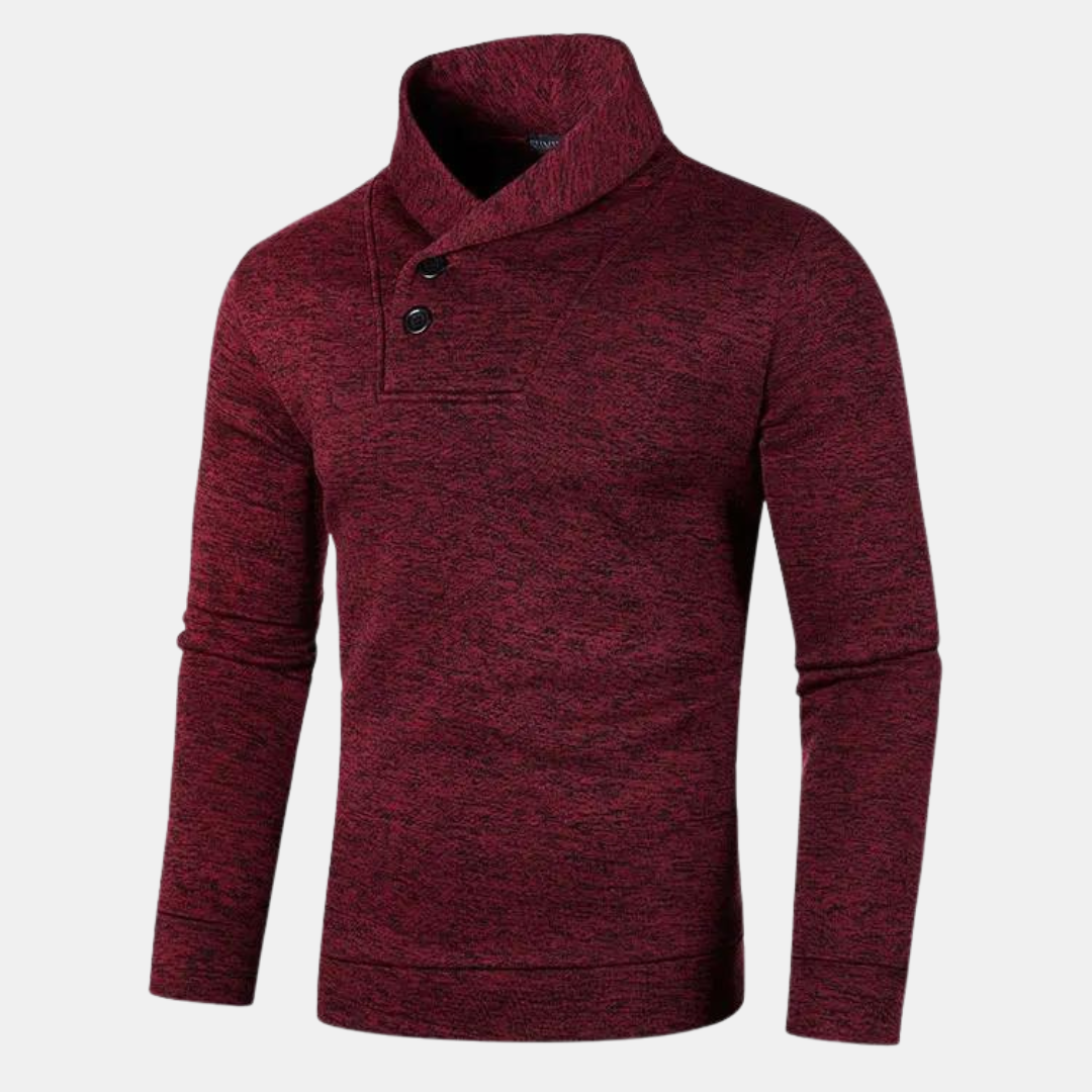 MORVIK™ | WARME CASUAL TRUI MET HALVE COL HEREN