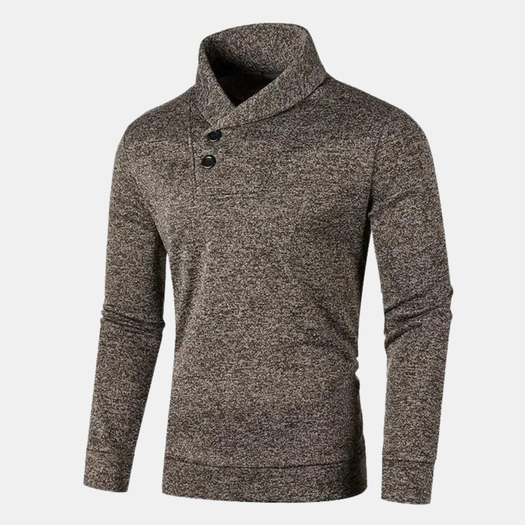 MORVIK™ | WARME CASUAL TRUI MET HALVE COL HEREN