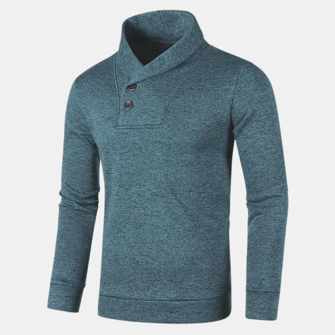 MORVIK™ | WARME CASUAL TRUI MET HALVE COL HEREN