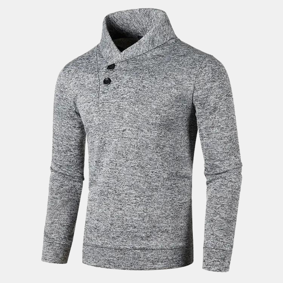 MORVIK™ | WARME CASUAL TRUI MET HALVE COL HEREN