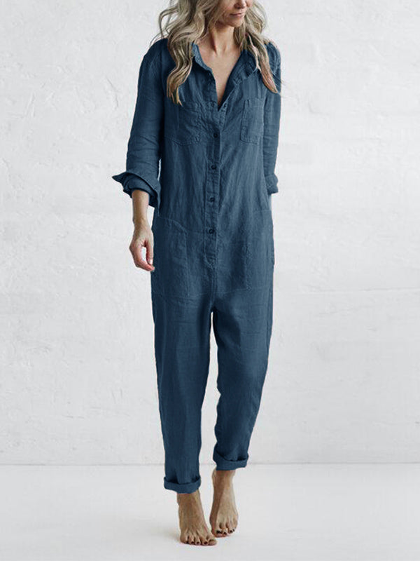 BRITT™ | JUMPSUITE MET KNOPEN DAMES