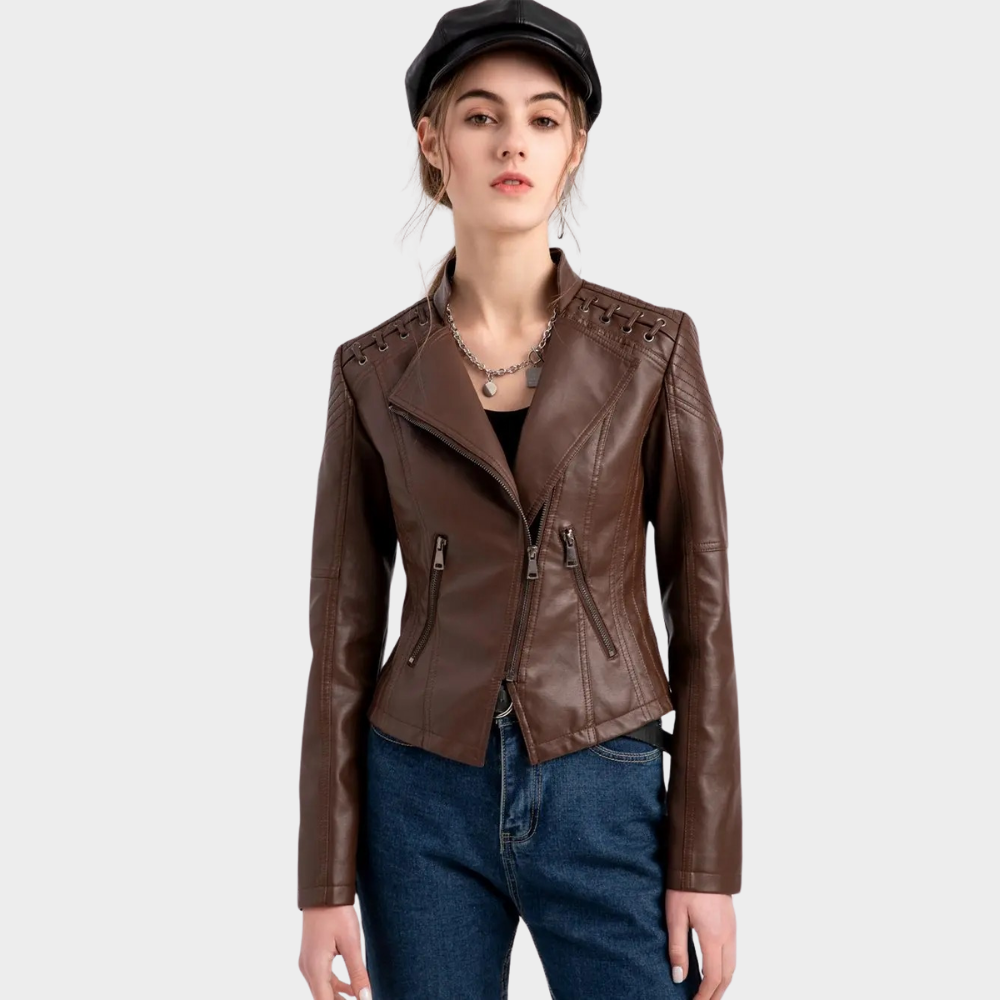 DUST™ | KORTE LEREN JAS DAMES