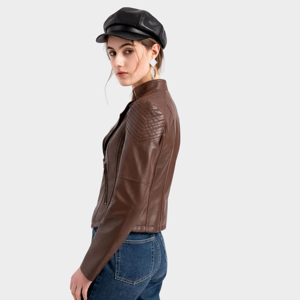 DUST™ | KORTE LEREN JAS DAMES