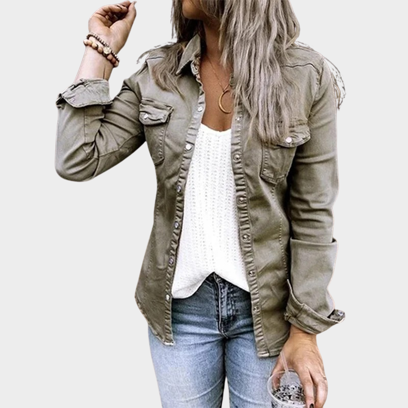 HANNAH™ | SPIJKERJAS KNOOPSLUTING DAMES