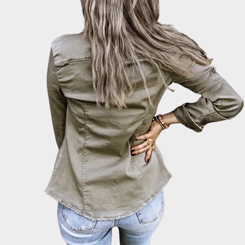 HANNAH™ | SPIJKERJAS KNOOPSLUTING DAMES