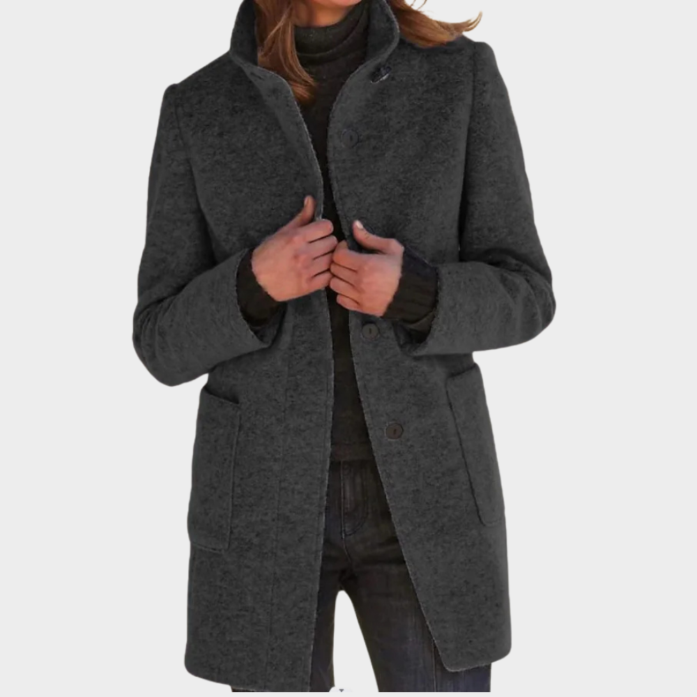 TOPAZ™ | HALFLANGE WOLLEN JAS DAMES