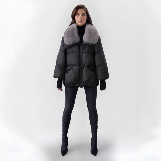 LOTUS™ | GEWATTEERDE BONTKRAAG WINTERJAS DAMES