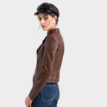 DUST™ | KORTE LEREN JAS DAMES